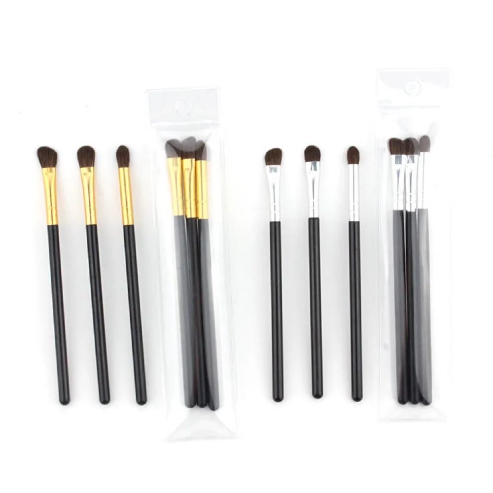 

3 Horsehair Eyeshadow Brush Makeup Brush for Beginners Halo Set Brush Lightweight Simple Easy to Carry Curved Eyeshadow Brush Be