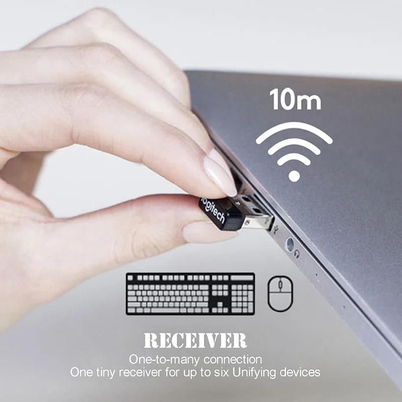 Для Logitech Dongle приемник Unifying Nano 6 каналов мм для MX M905 M950 M505 M510 ECT адаптер приемника |