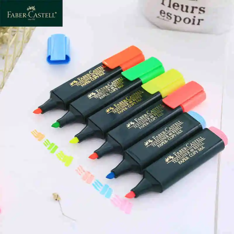 6 шт Faber Castell текстлайнер маркеры фломастер ручка 1548