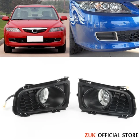 ZUK авто передний бампер противотуманная фара для MAZDA 6 седан GG1 2006 2007 2008 2009 2010 противотуманная фара дальнего света противотуманная фара с лампочкой