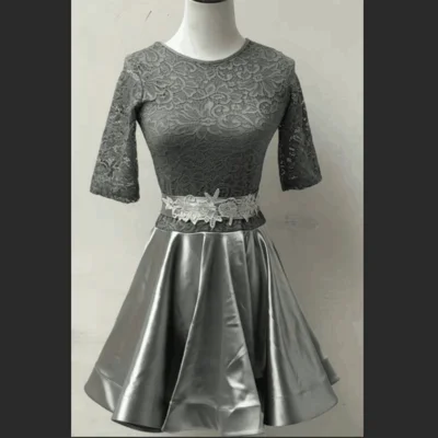 short sleeve Латинское платье для танцев для девочек, длинный рукав, кружевное Стандартный Бальные платья для танцев для детей; одежда для сцены для сальсы, одежда - Цвет: short sleeve