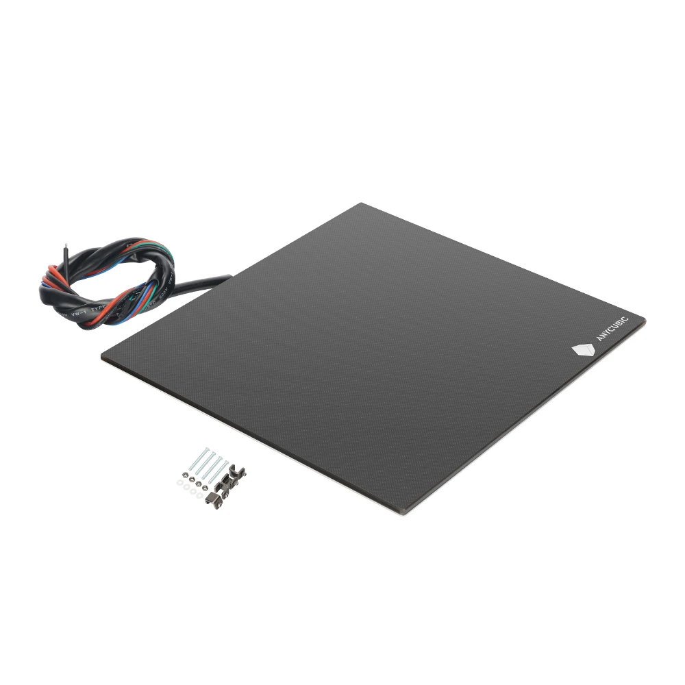 ANYCUBIC 3D Printer Ultrabase 3D Printer Platform Heated Build 240x220mm Heat Bed with 4 Clips Compatible for I3 Mega/Mega-S