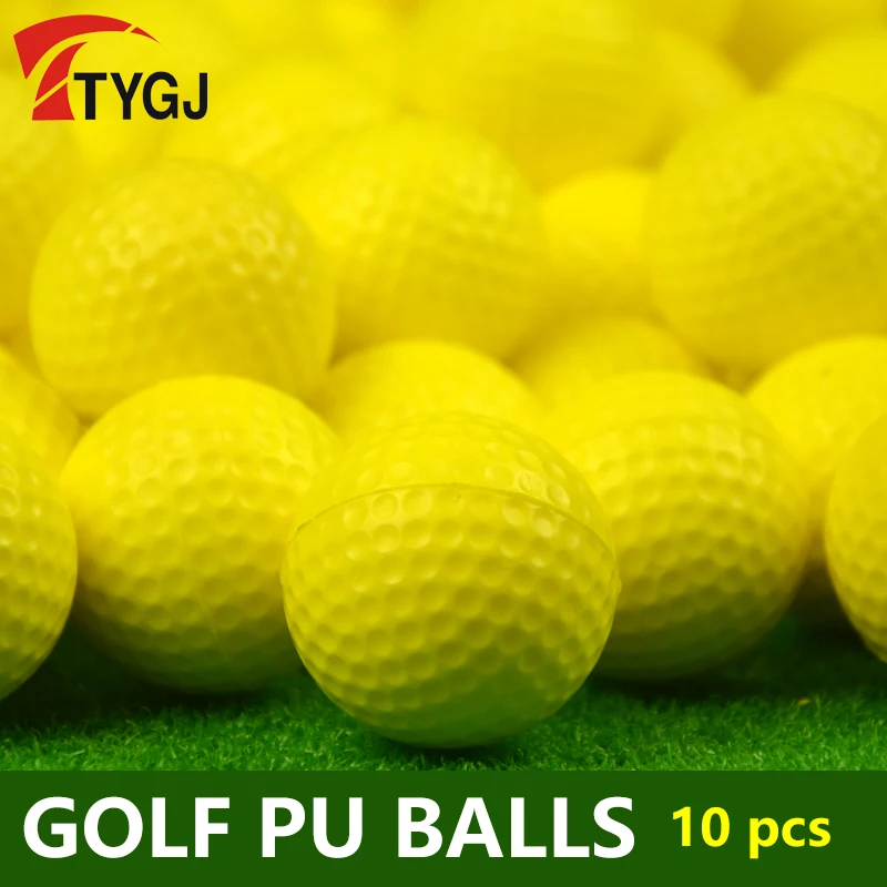 Мяч для игры в гольф TTYGJ, мяч из ПУ кожи, мягкий мяч для игры в гольф, 10 шт.