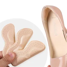 2 Pairs Adhesive Heels Pads Liner Grips Protector Sticker Foot Care Insert Women Insoles For Shoes H