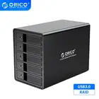 Док-станция ORICO 95 Series Bay 3,5 '', USB 150, поддержка Raid, 80 ТБ, Вт, алюминиевый внешний адаптер питания