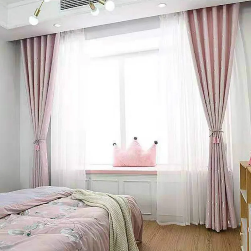 Жаккардовые Плотные затемненные занавески тканевые для украшения комнаты на