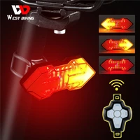 wireless remote turn signal bicycle light mtb direction indicator smart led bike taillight usb rechargeable cycling rear lamp