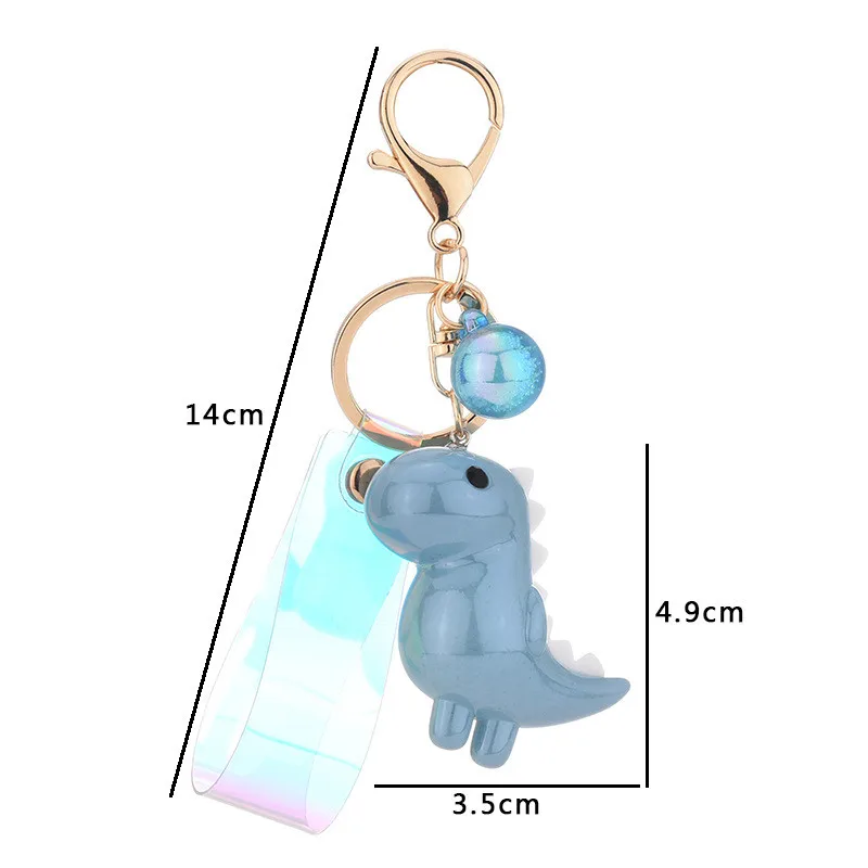 

Hot Sale Cute Cartoon Keychains Little Dinosaur Key RingAnimal Women Bag Charm Key ChainPendant a Stylish Gift For a Friend