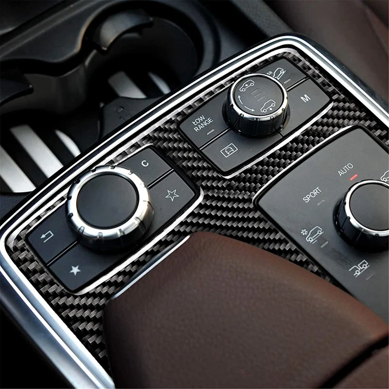 Декоративная крышка для центральной консоли из углепластика рамка держателя