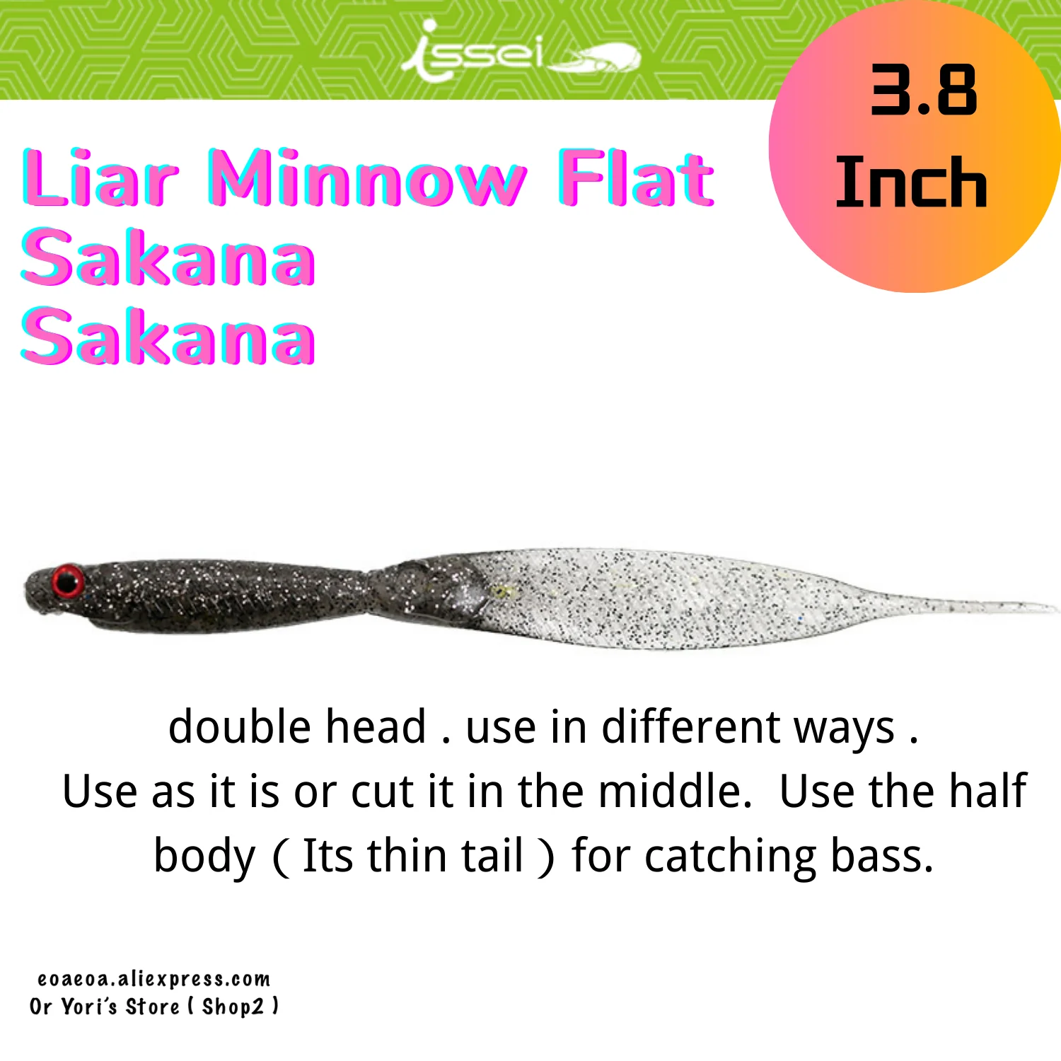 Новинка Issei 3 8 дюйма обманка гольян плоская саклана 7 шт./лот 5 г шарнирная мягкая