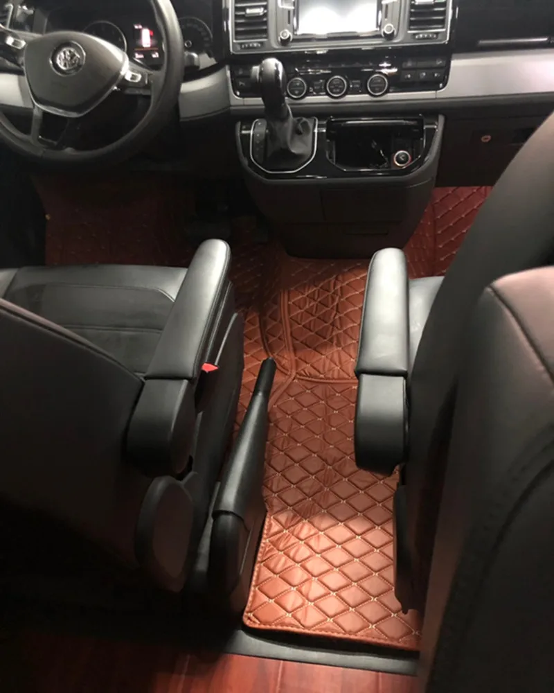 Автомобильный коврик на передние сиденья для Volkswagen Transporter 2 3-местный T6 T5 2022-2003