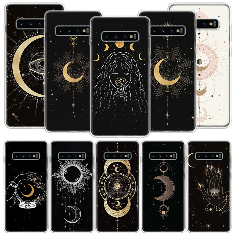 

Witches moon Tarot Mystery Totem Phone Case For Samsung F52 F62 Note 20 Ultra 10 Lite 9 8 M11 M12 M21 M30S M31S Galaxy M32 M51 M