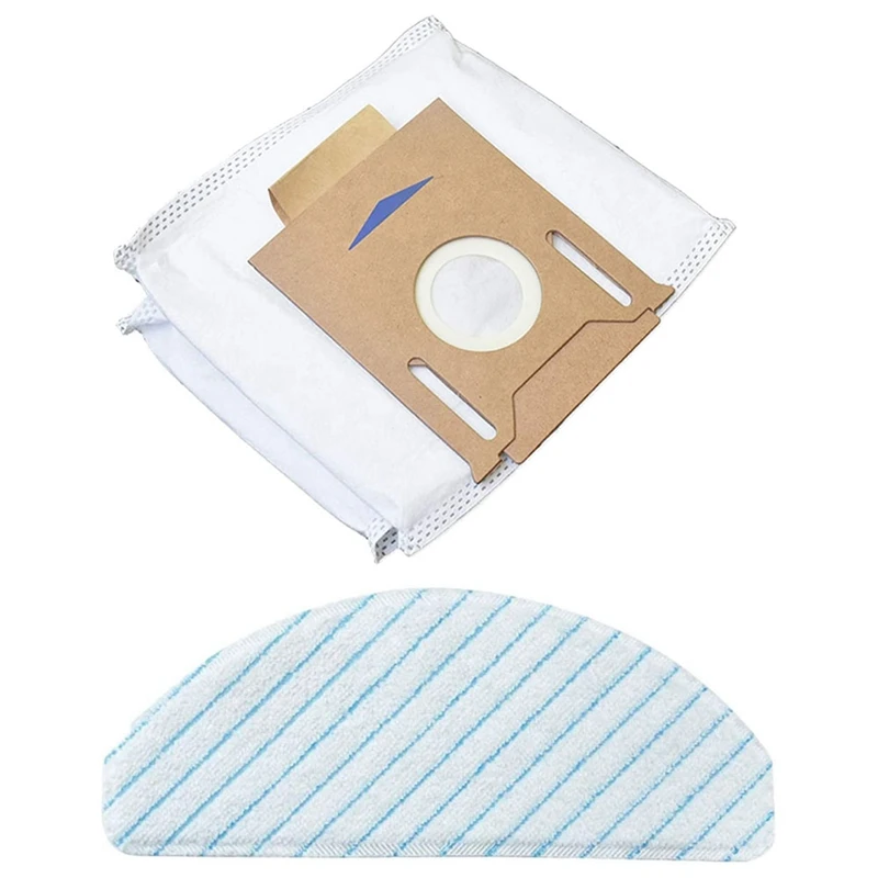 

55 Pcs Vacuum Cleaner Parts: 5 Pcs Leakproof Dust Bag & 50 Pcs Disposable Mop Cloths Cleaning Cloths