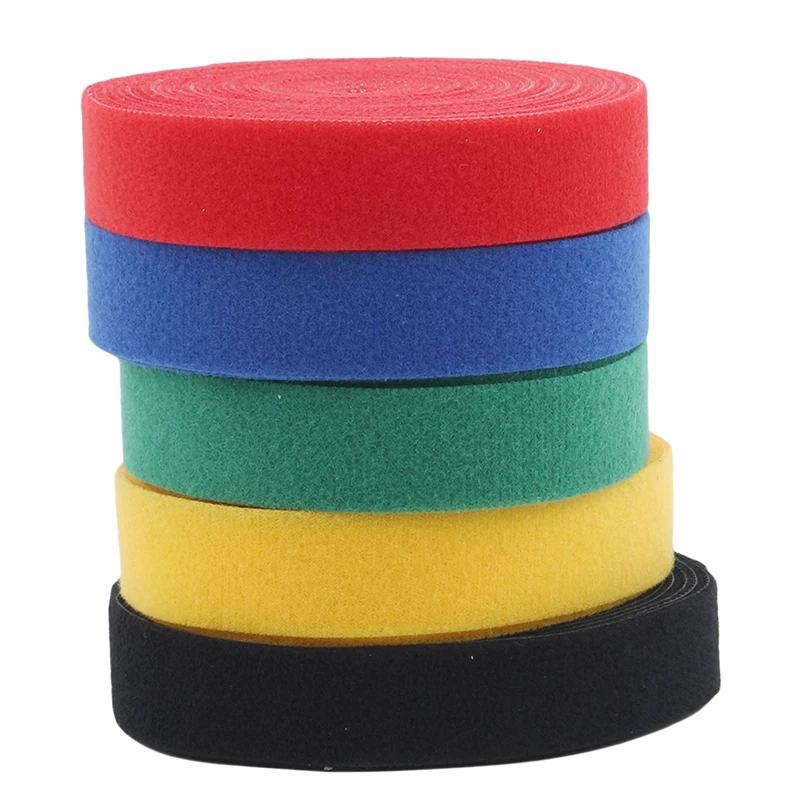 

1 Roll 2cm*5m Color Magical Glue Self-adhesive Tape Strap Hoop Loop Strap Velcros Closure Tape Scratch Roll Fastening Tape