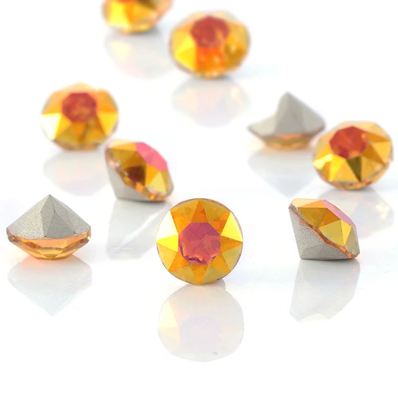 Зеленые стеклянные изумрудные круглые стразы 5 мм хрустальные камни горячей