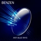 BENZEN анти-синий светильник, блокирующие линзы 1,56 1,61 1,67 1,74, CR-39 по рецепту, асферические стекла, оптические линзы для близорукости