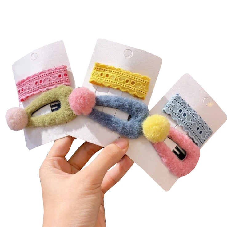 2 шт./компл. Детские аксессуары для волос шпильки девочек кружевные заколки