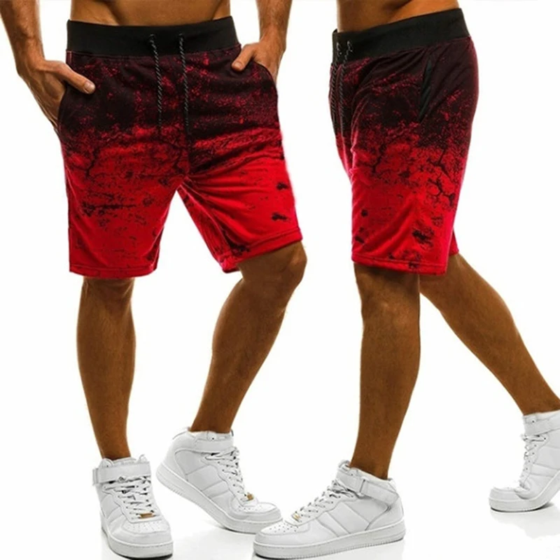 

Summer Mens Print Board Shorts Quick Dry Men Board Shorts Beach Shorts Male Shorts With Pocket Casual Drawstring Shorts For Male