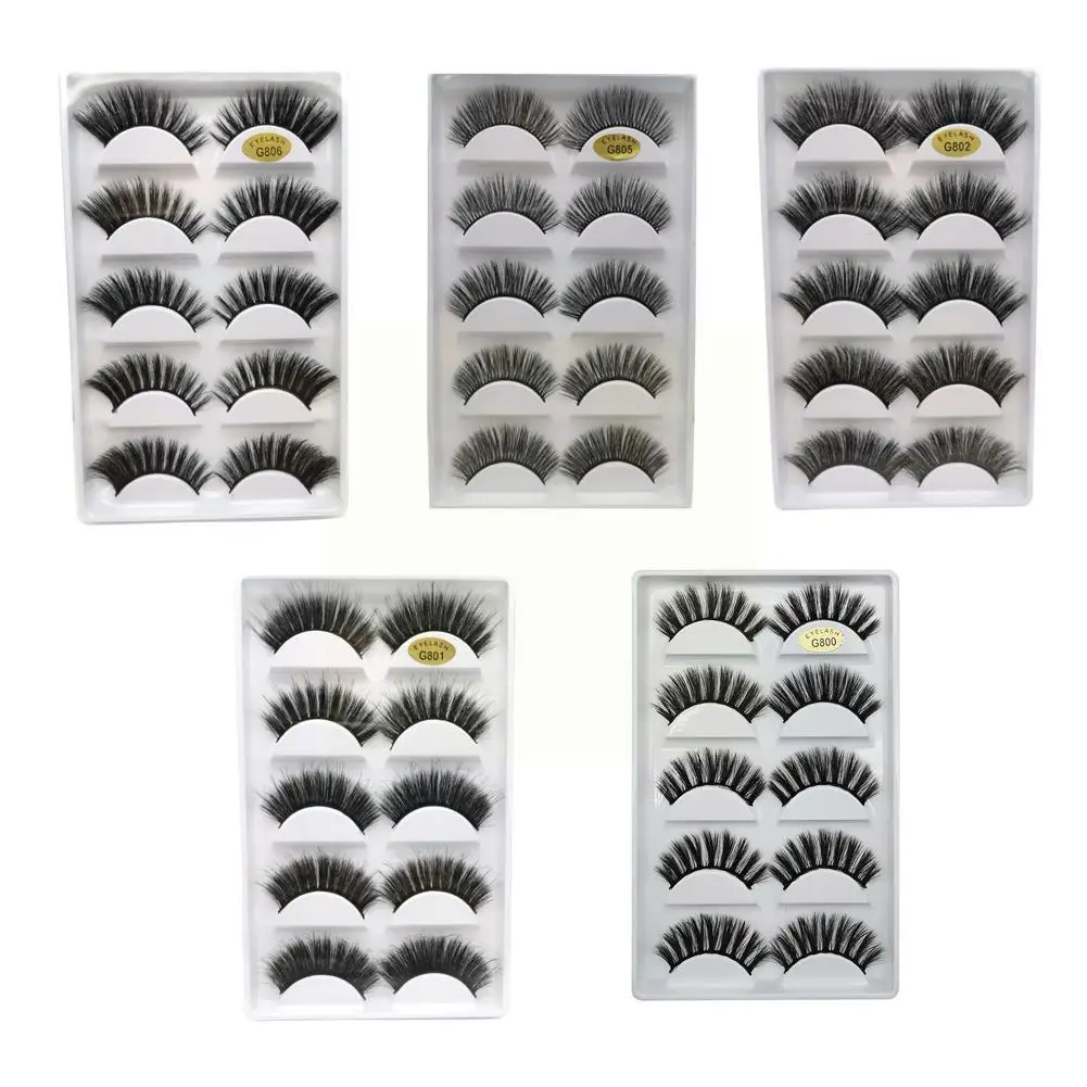 3d ресницы ручной работы многоразовые Длинные Накладные из Натурального Волоса