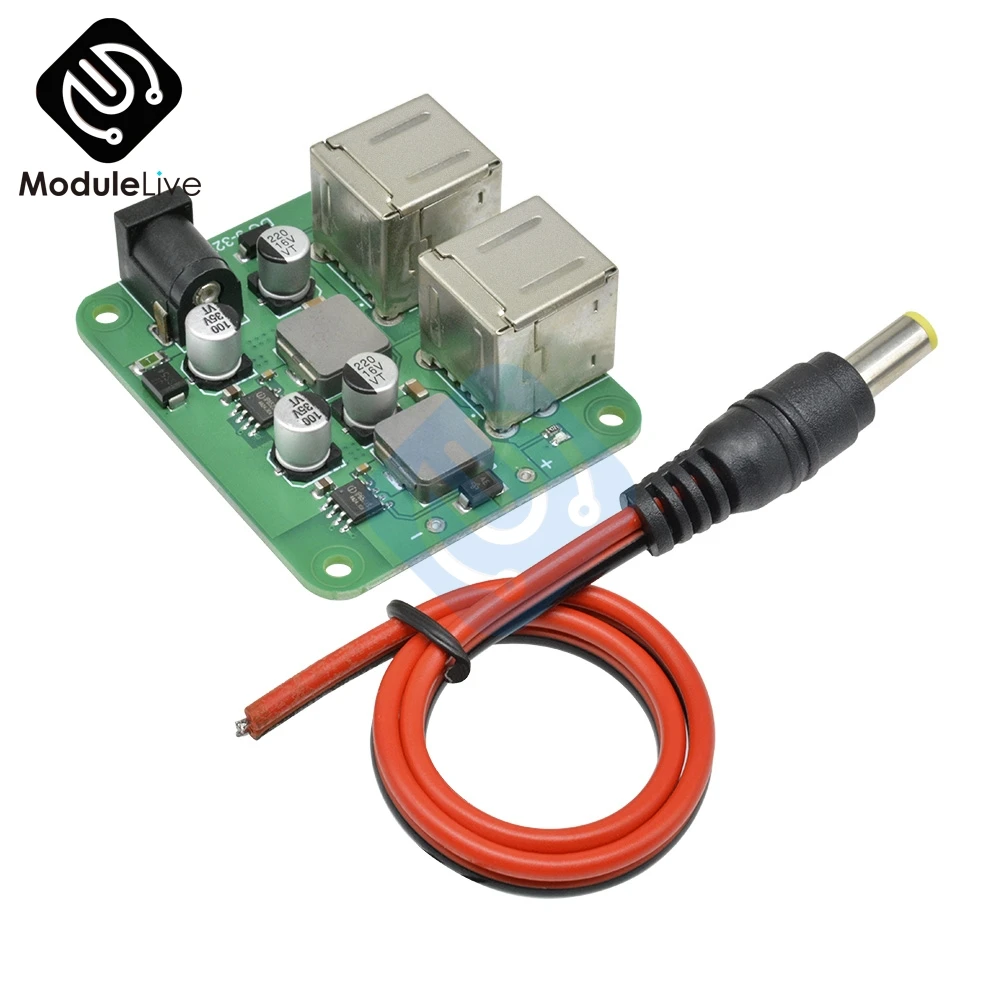 DC 12 В 19 в 24 В до 5 В 6A блок питания понижающий модуль 4 четыре USB мобильного автомобильного зарядного устройства Diy Kit электронный модуль платы блока программного управления