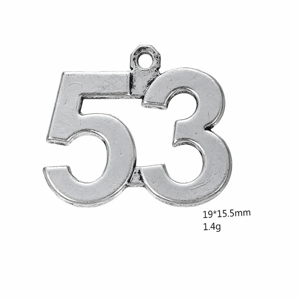 Подвеска LIKGREAT с маленькими цифрами для ожерелья браслета дня рождения памяти