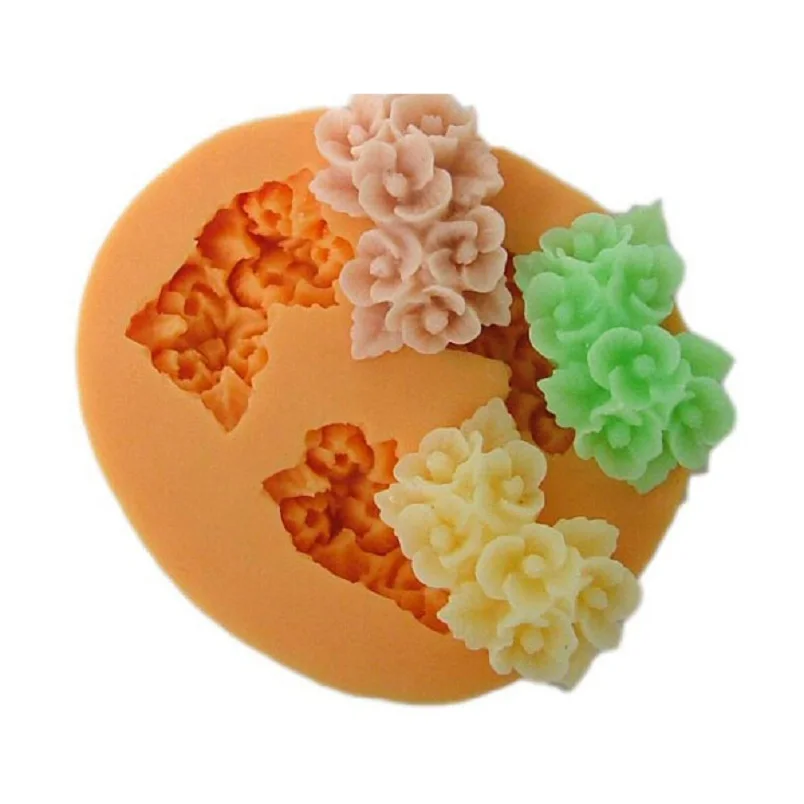 3 полости силиконовая полимерная глина украшение для торта мыла искусственные