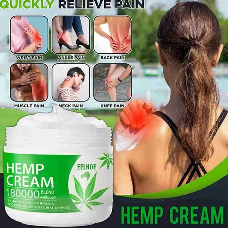 

10/20/30/50ml Pure Natural Cannabis Cream Rheumatoid Arthritis Joint Neck Back Body Muscle Pain Relief Max Soothing Creams