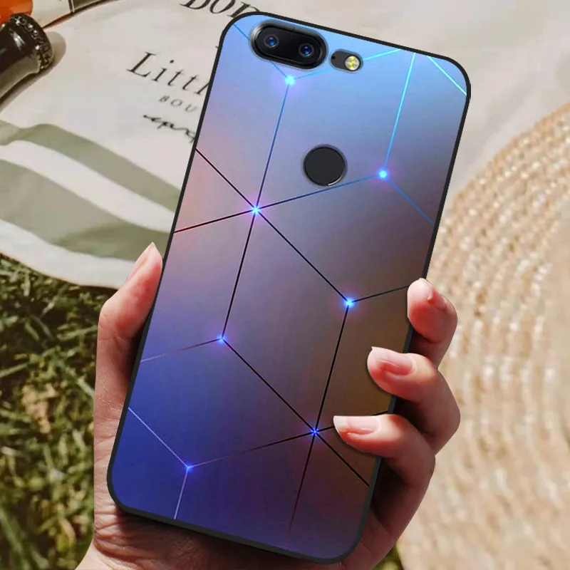 for oneplus 5t case silicone soft tpu phone cover for one plus 5 5t case bumper for oneplus 5 t 5t capa flower animals coques free global shipping