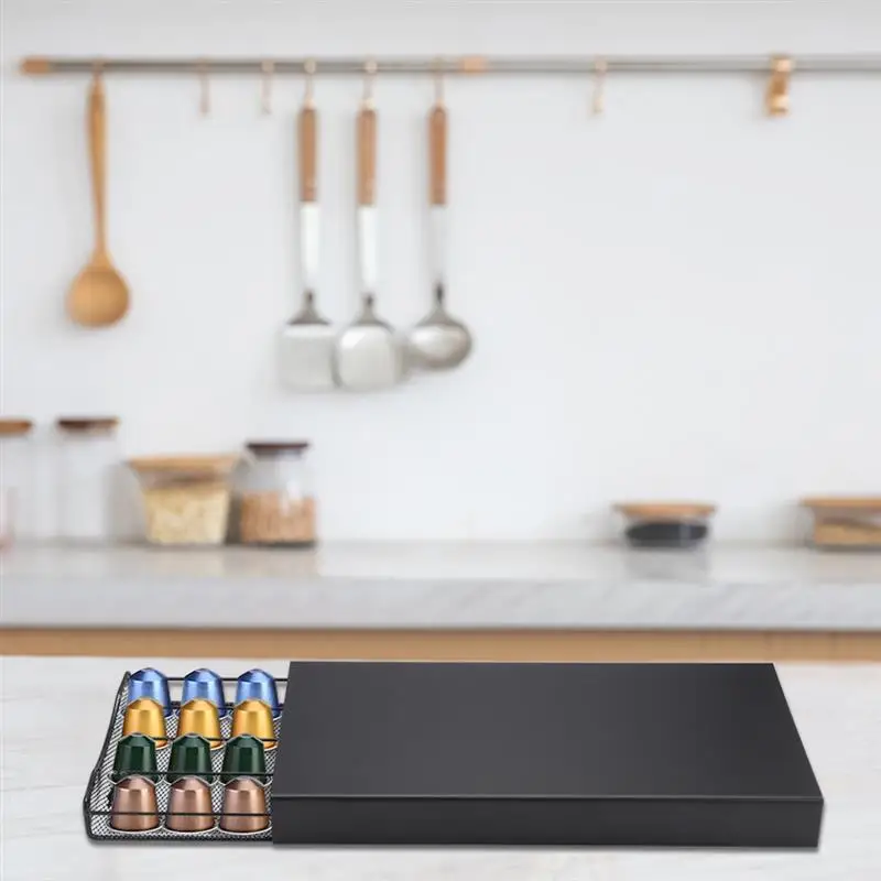 40 Pods держатель для кофе Pod ящик хранения органайзер капсул термостойкий прочный