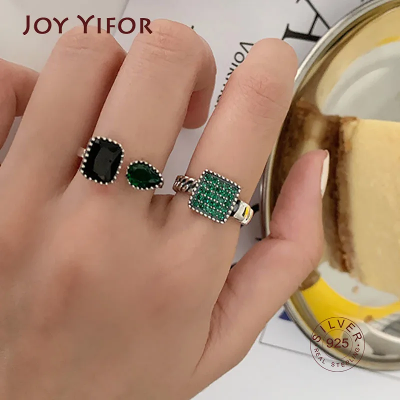 

925 Sterling Silver Engagement Rings For Women New Fashion Geometric Zircon Elegant Wedding Bride Jewelry Party Gifts