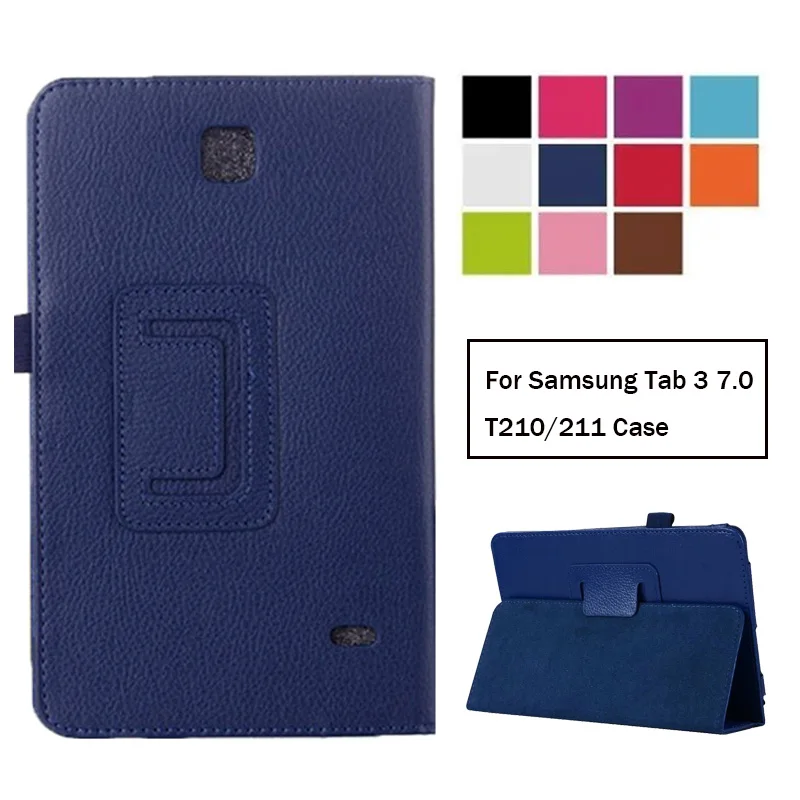 Чехол для Samsung Galaxy Tab 3 7 0 T210 T211 кожаный чехол Tab3 искусственный | Компьютеры и офис