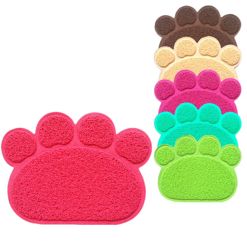 Коврик для кошачьего туалета в виде лап собак и кошек миска кормления поднос