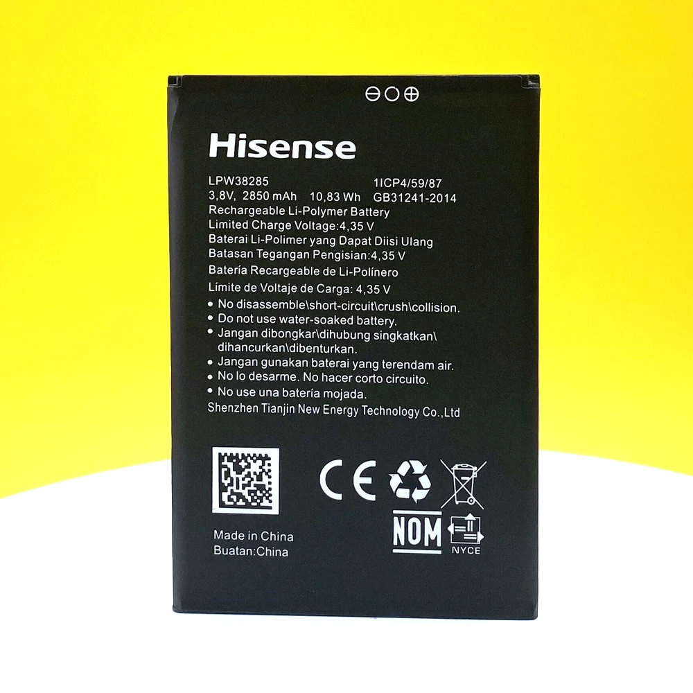 Новый оригинальный аккумулятор для Hisense F25 2850 мА · ч |