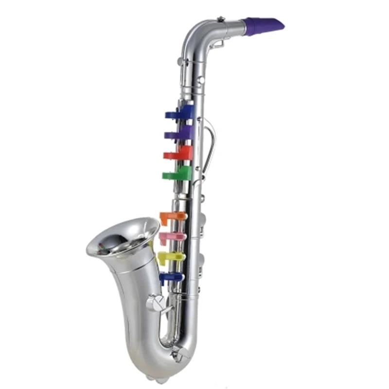 Бренд iPiggy саксофон Sax Игрушка музыкальный инструмент подарок с 8 цветными