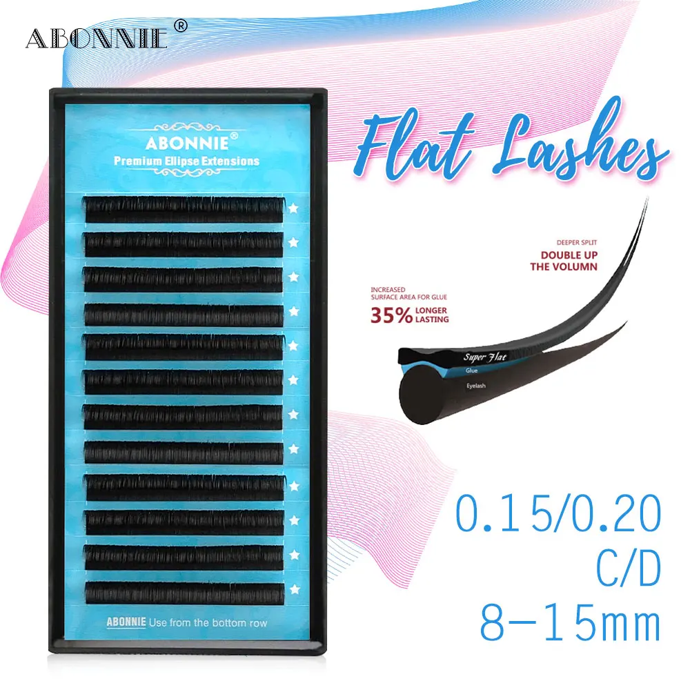 Накладные ресницы Ellipse индивидуальные мягкие черные шелковые инструменты