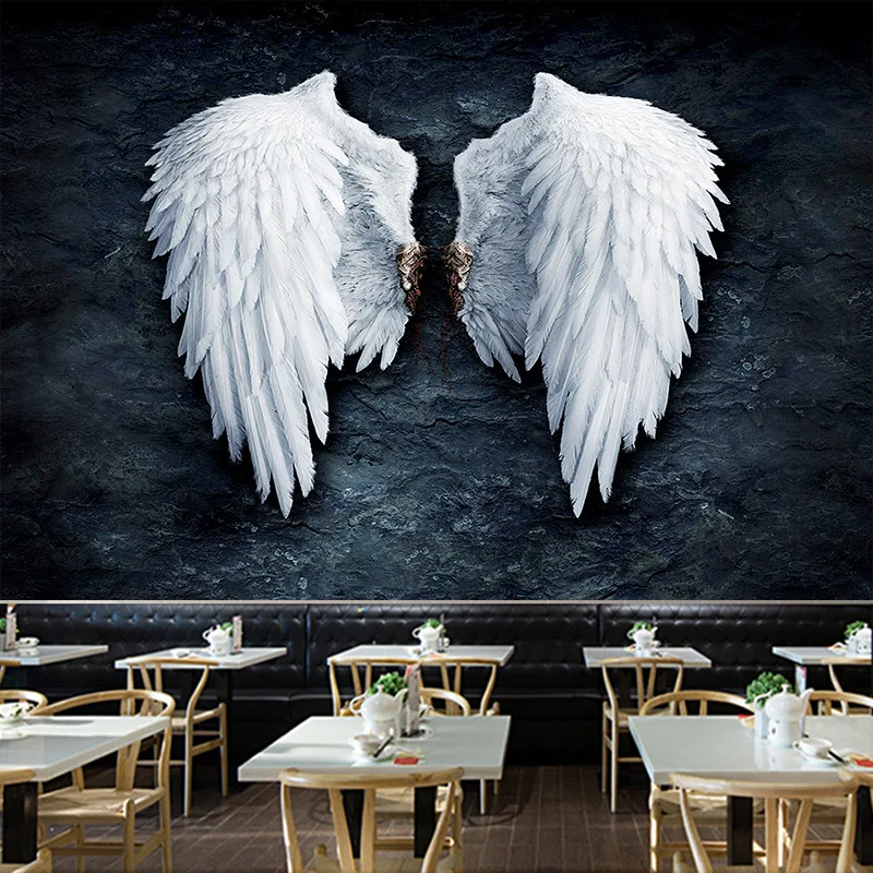 

Nordic Style Angel Wings Tapestries Home Wall Decoration Table Cloth Live Hanging Background Cloth Dormitory Room Wall Tapestry