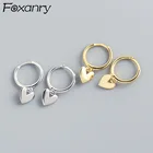 Foxanry предотвращает аллергию 925 серьги-штампы Летние Новые Модные Элегантные Дизайнерские праздничные украшения для женщин