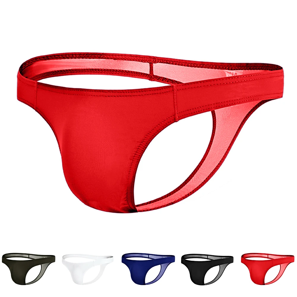 

Men's Underwear Sexy T-Back G-String Briefs Bikini Breathable Tangas Thong Lingerie Fashion Breathless Shorts Male Exotic T-back