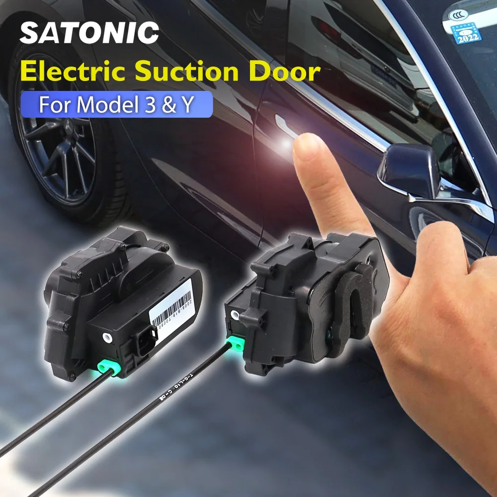 Model Y 3 Auto Electronic Suction Soft Closing Door Automatic Door Handles V7.0 Waterproof Anti-Pinch Handle Car Accessori