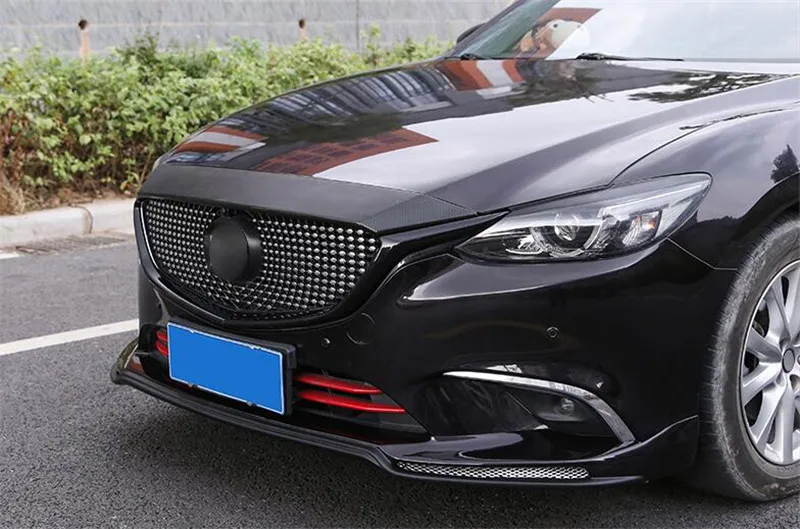CEYUSOT для новой mazda 6 Автомобильная решетка отделка полосы 17 18 ABS Материал черный передний бампер полный грили крышка отделка мазда 6 M6 Wagon