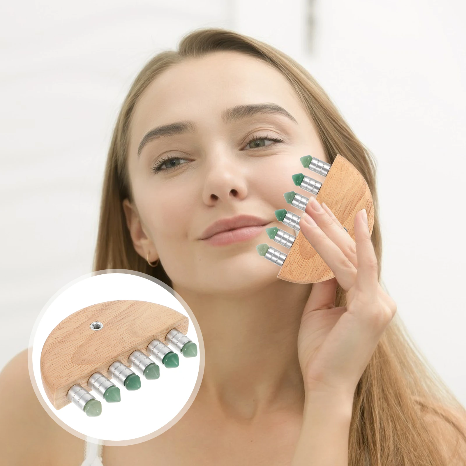 

1Pc Practical Portable Convenient Creative Scraping Board Massage Tool Jade Scraping Plate for Home