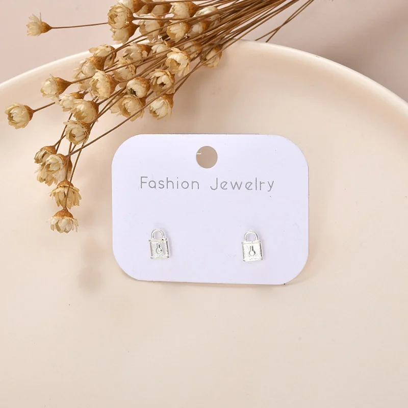 

Trendy Jewelry Cute Animal Stud Earrings For Women Kids Fashion Metal Earings Simple Plane Ear Piercing Girls Brincos Ear Stud