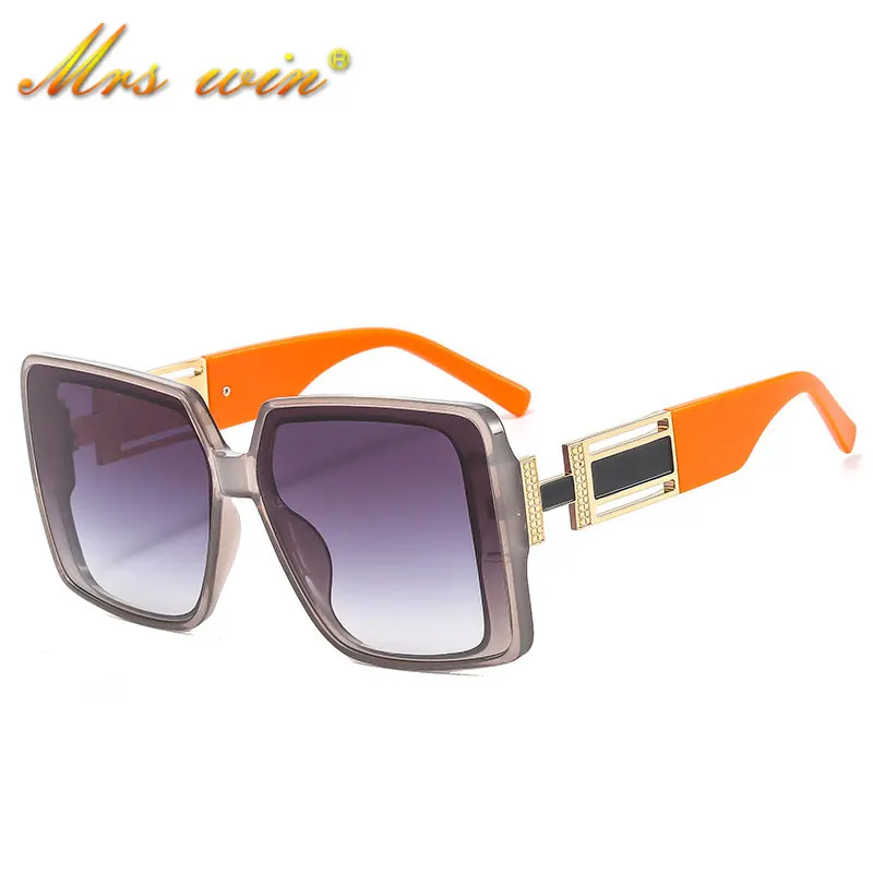 

Новинка 2021, винтажные градиентные большие квадратные женские солнцезащитные очки, роскошные брендовые Модные солнцезащитные очки в большо...