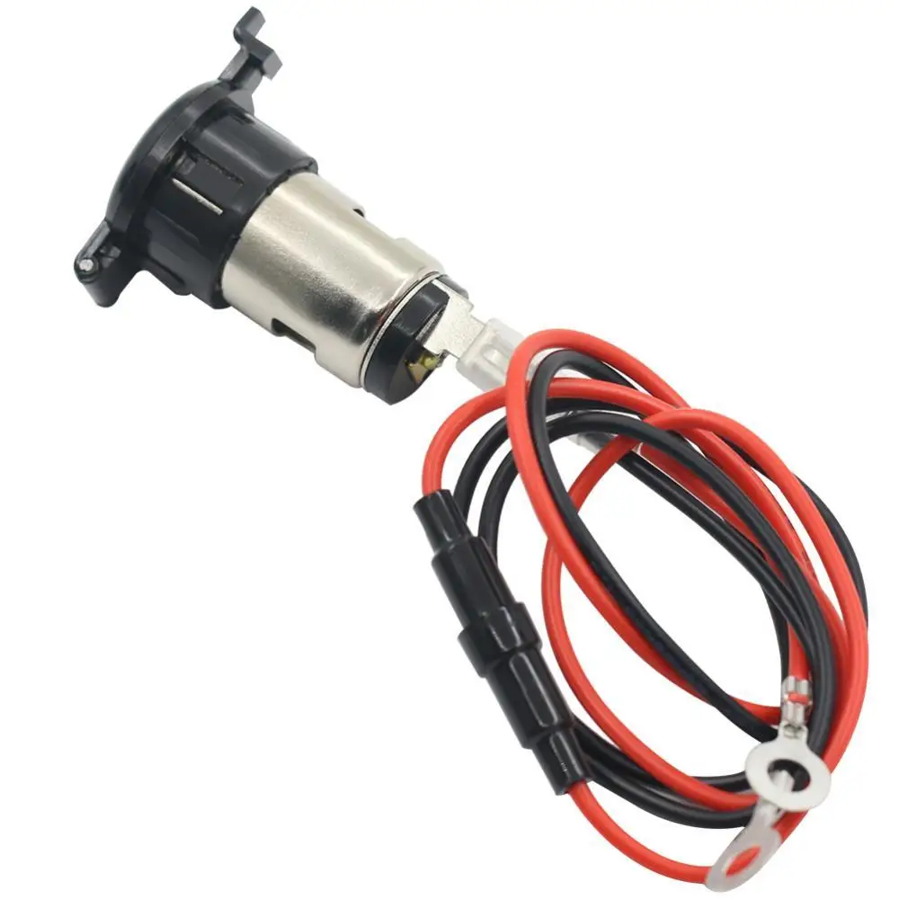

DC 12-24V 120W Power Car Auto Motor Cigarette Lighter Socket Connector Cables