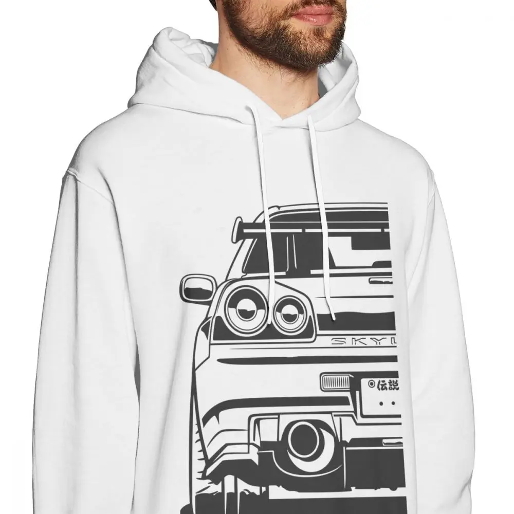 Man's 3D Print Skyline R34 GTR Hoodies Leisure Unique Design For Boy New Arrival Fashionable Car Long sleeve | Мужская одежда