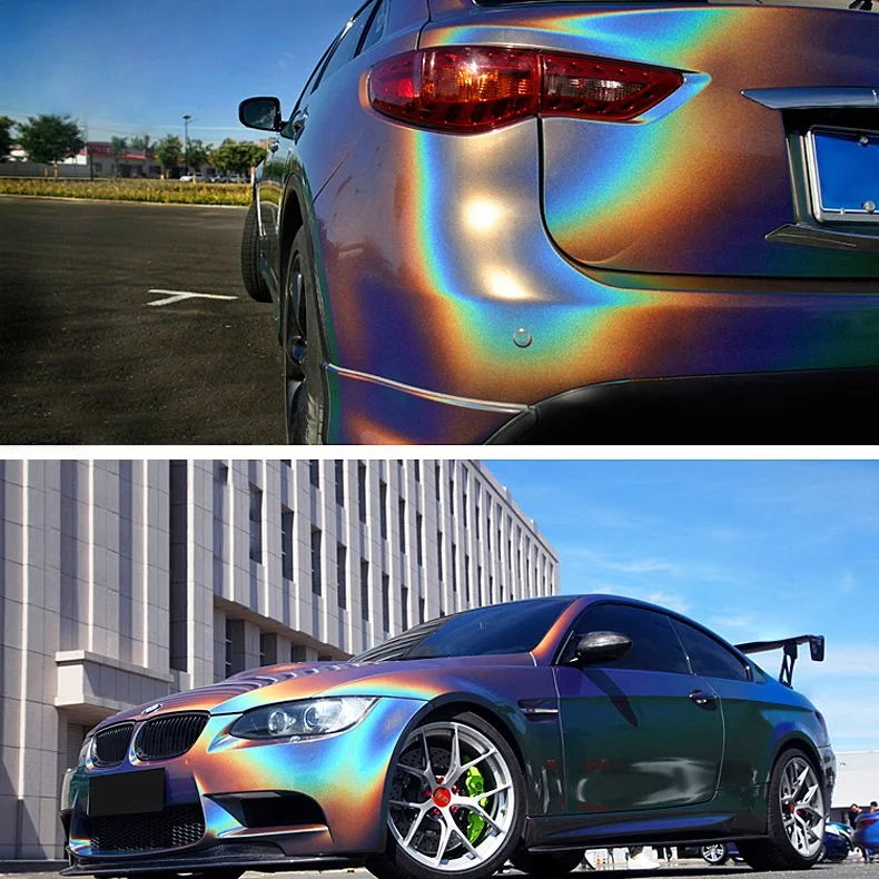 2 шт. 50*150 см Красивая Радужная Великолепная серая Защитная пленка для кузова