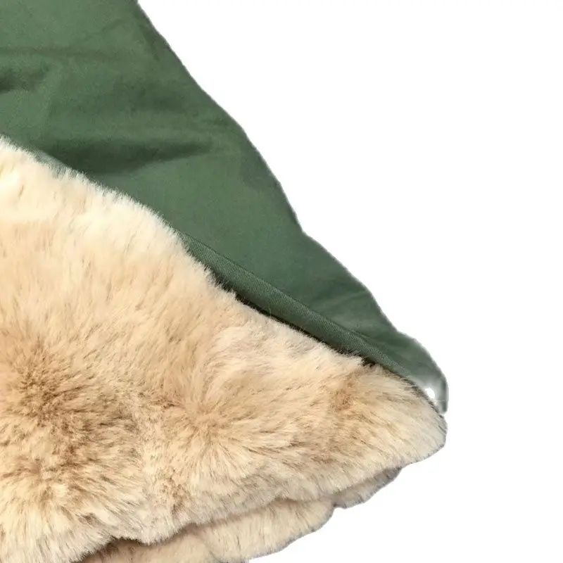 Длинная парка цвета хаки 2017 женская одежда для вечеринок теплая меховая куртка