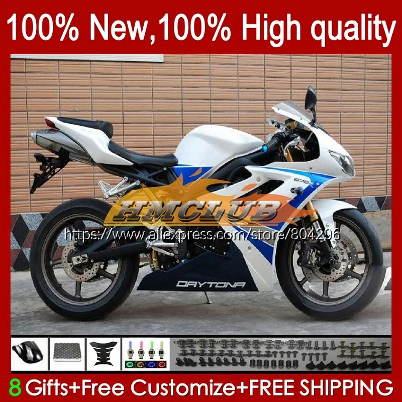 

Корпус для триумфа Дейтона 675 02 03 04 2005 2006 2007 2008 52No.63 Daytona675 2002 2003 2004 синий белый 05 06 07 08 обтекатель