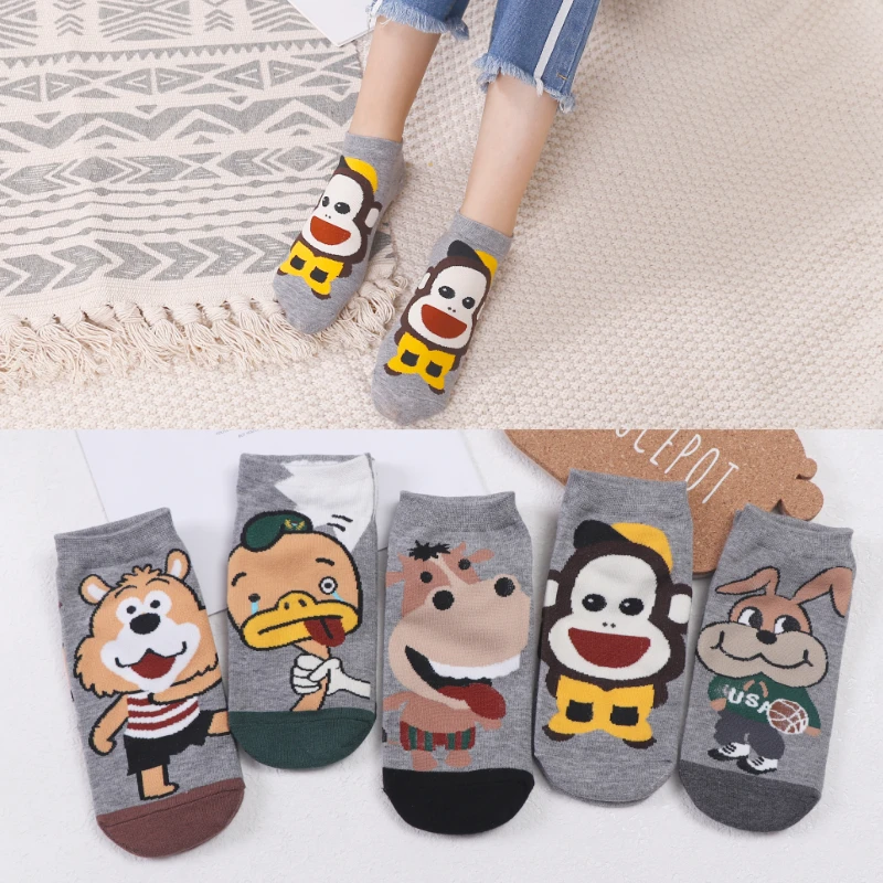 

Women's Socks Novelty Pattern Cotton Cool Funny Cartoon Monkey Happy Socks Men Fashion Cute Fashion Popular renaissance