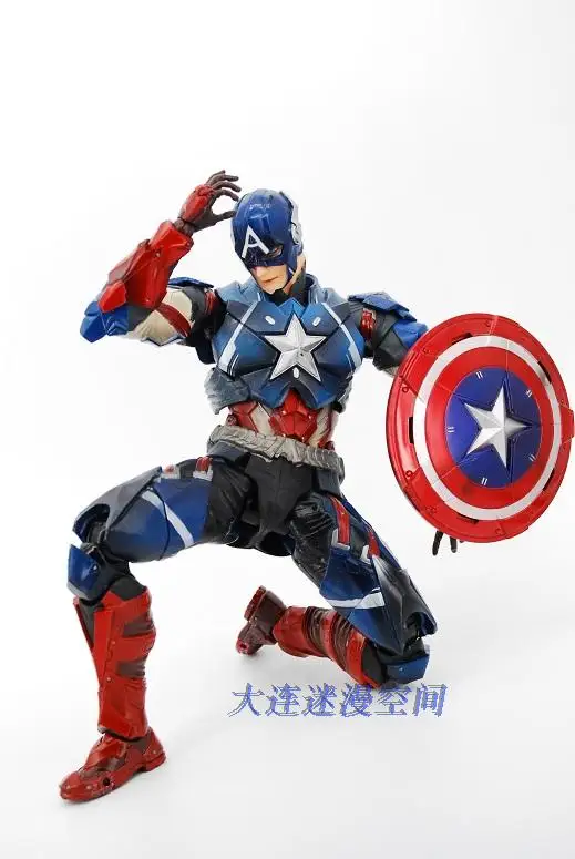 Коллекция 2016 фигурка Капитана Америки аниме игры искусство ПВХ 27 см гражданская